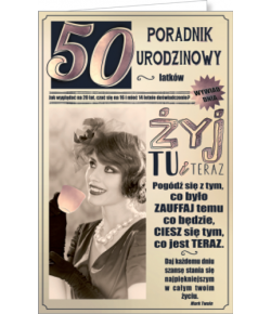 Kartka na 50 urodziny dla Kobiety Poradnik Urodzinowy U11