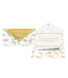Koperta na prezent ślubny, upominek, banknoty, karty PCKOP26