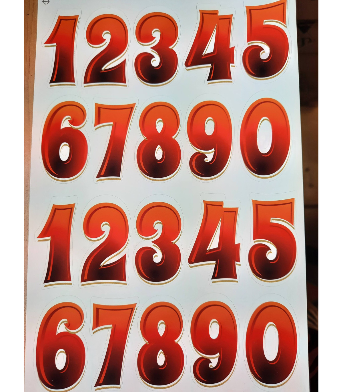 Kartka urodzinowa dla Mężczyzny z cyframi do naklejenia wieku ABCR8