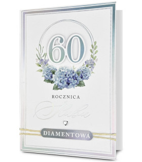 Kartka na 60 rocznicę ślubu Diamentowe Gody HM3411