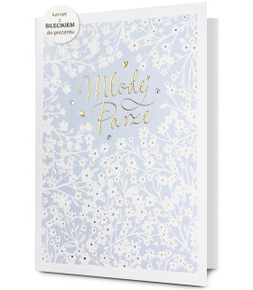 Kartka ślubna z karnecikiem prezentowym, duża HM2SET2