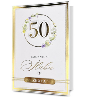 Kartka z okazji 50 rocznicy ślubu Złotych Godów HM3409