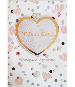 Kartka ślubna z życzeniami M570