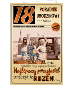 Kartka na 18-tkę z życzeniami  U13