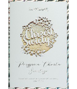 Kartka na Chrzest pięknie zdobiona LC20C