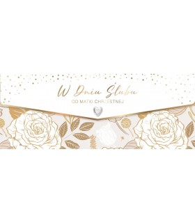 Koperta na prezent ślubny od Matki Chrzestnej Lux138