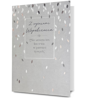 Kartka z Wyrazami Współczucia, z mottem HM3201