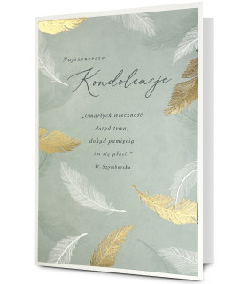 Kartka z Kondolencjami, z mottem HM3202