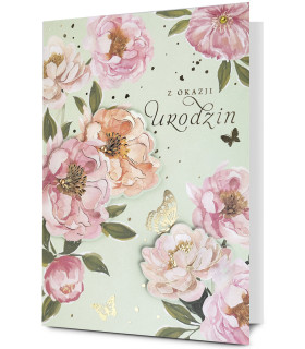 Kartka urodzinowa bogato zdobiona HM3421