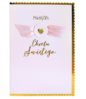 Kartka na Chrzest dla Dziewczynki elegancka DK1298