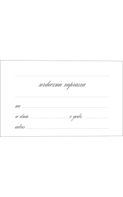 Zaproszenie uniwersalne zestaw 10 szt  ZA76