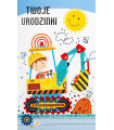 Kartka urodzinowa dla chłopczyka z kieszonką na prezent 17A6061