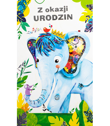 Kartka urodzinowa dla Dziecka z kieszonką na prezent 17A6038