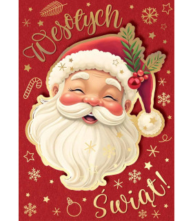 Kartka świąteczna z życzeniami zabawna, wesoła DK1361