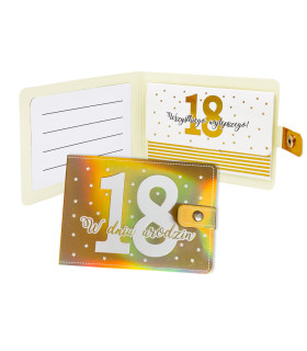 Portfelik na prezent na osiemnastkę POR16