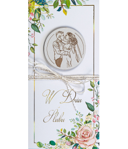 Kartka ślubna z życzeniami LUXDG15