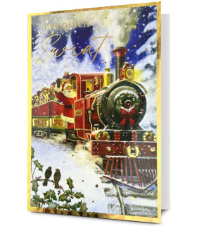 Kartka świąteczna z Mikołajem, cudna KStar160