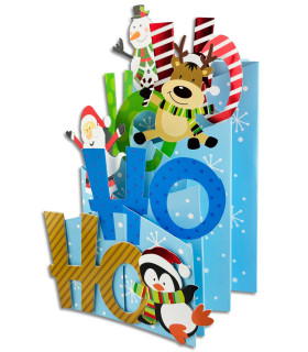 Kartka świąteczna, zabawna, przestrzenna 3D HM1172