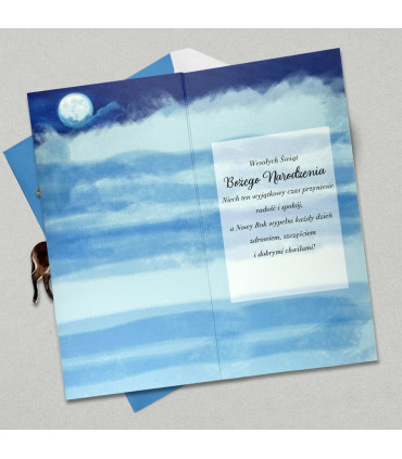 Kartka świąteczna, Szopka przestrzenna 3D HM1170