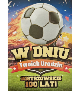 Kartka urodzinowa dla piłkarza mistrza 3K113