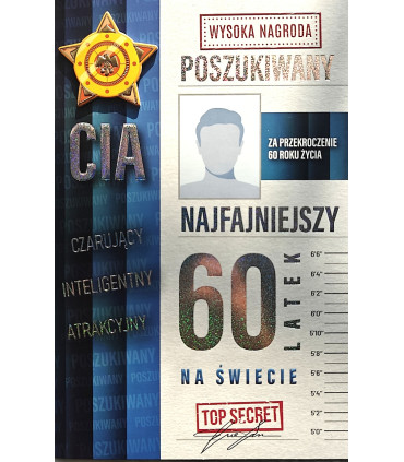 Kartka na 60 urodziny dla Mężczyzny, zabawna 4K129