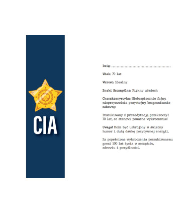 Kartka na 70 urodziny dla Mężczyzny, z humorem 4K131