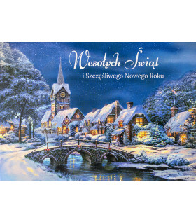 Przestrzenna Kartka świąteczna z życzeniami 3D NNP9