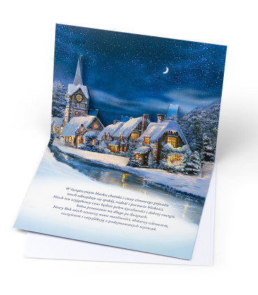 Przestrzenna Kartka świąteczna z życzeniami 3D NNP9