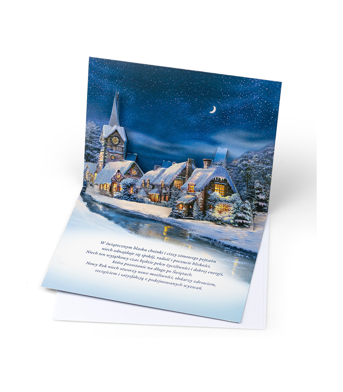 Przestrzenna Kartka świąteczna z życzeniami 3D NNP9