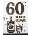 Kartka z okazji 60 urodzin z super życzeniami M888