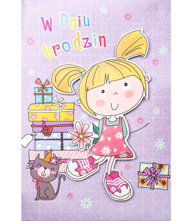 Kartka urodzinowa dla Księżniczki, przestrzenna 3D M1037