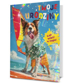 Kartka urodzinowa dla żeglarza, zabawna Holo36