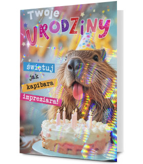 Kartka na urodziny, z humorem, zabawna Holo33