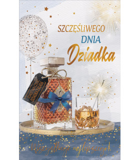 Kartka dla Dziadka z pięknymi życzeniami U163