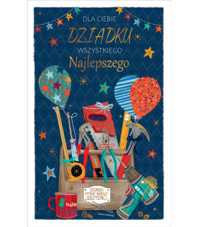 Kartka dla Dziadka w dniu jego święta z życzeniami U161