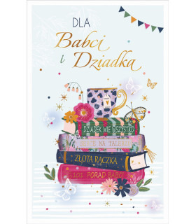 Kartka dla Babci i Dziadka z super z życzeniami U165