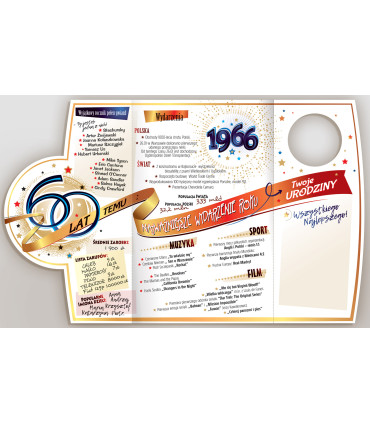 Kartka na 60 urodziny dla urodzonych w 1966 roku ABCR30