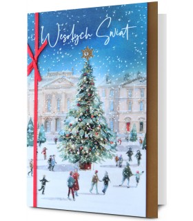 Kartka Świąteczna bogato zdobiona Premium HM3223