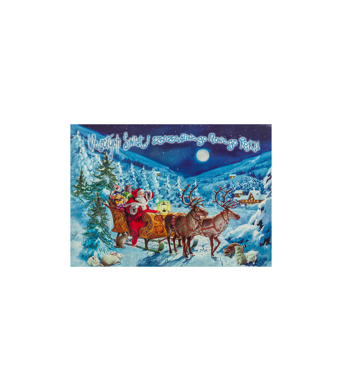 Przestrzenna Kartka świąteczna z życzeniami NNP1