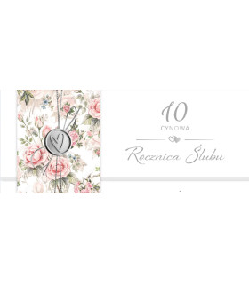 Kartka z okazji 10 Rocznicy Ślubu, Cynowych Godów KPAS259