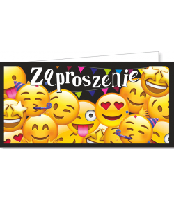 Zaproszenie uniwersalne zestaw 10 szt ZAB89