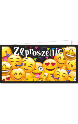 Zaproszenie uniwersalne zestaw 10 szt ZAB89