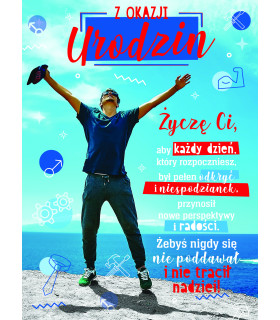 Kartki urodzinowa dla Przyjaciela, Chłopaka, Mężczyzny Grande19