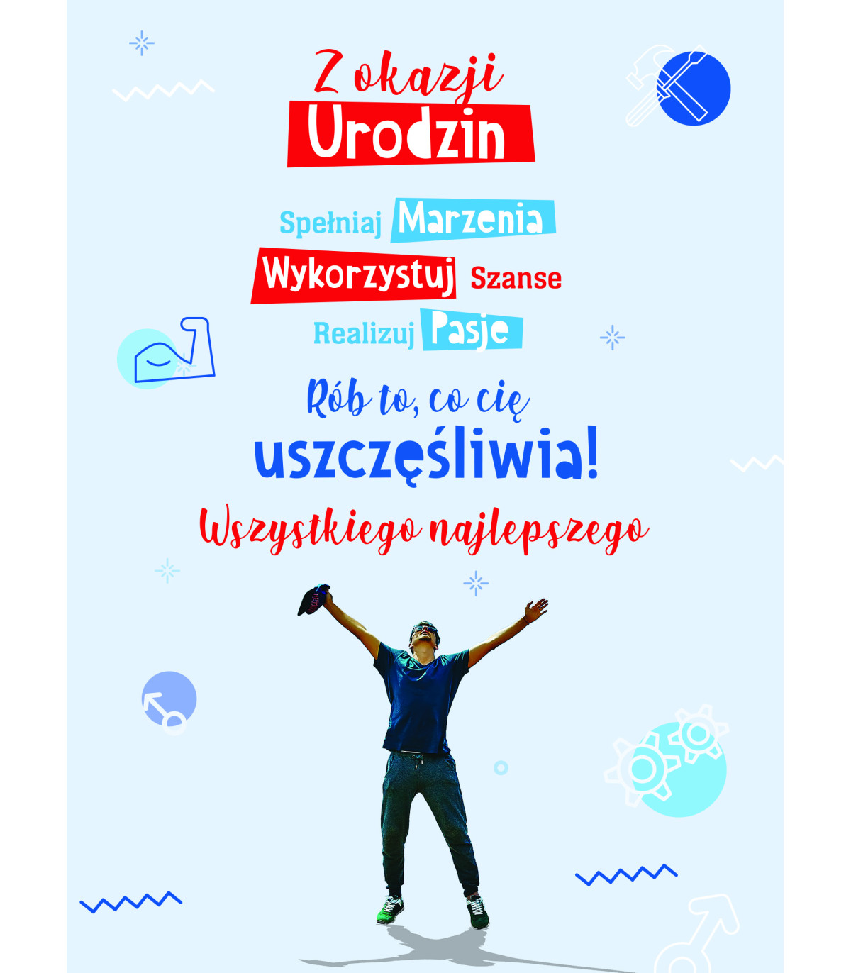 Kartki urodzinowa dla Przyjaciela, Chłopaka, Mężczyzny Grande19