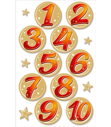 Kartka na urodziny dziecka z cyframi do naklejenia wieku ABCR20