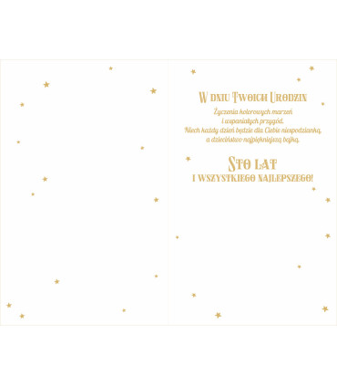 Kartka urodzinowa dla Dziewczynki z cyframi do naklejenia wieku ABCR17