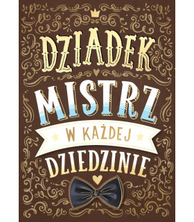 Kartka z życzeniami dla Dziadka Mistrza DK1402