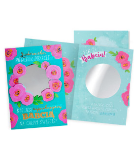 Kartka dla Babci zabawna z lusterkiem DK1401