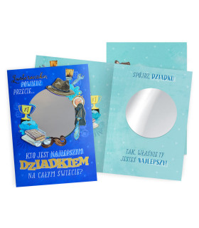 Kartka dla Dziadka zabawna z lusterkiem DK1405