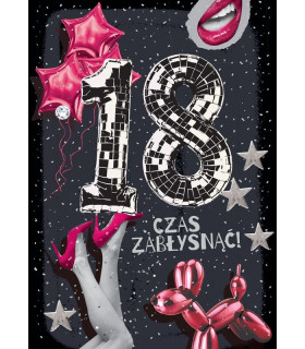 Kartka z okazji 18 urodzin dla Dziewczyny, Gwiazdy DK1375